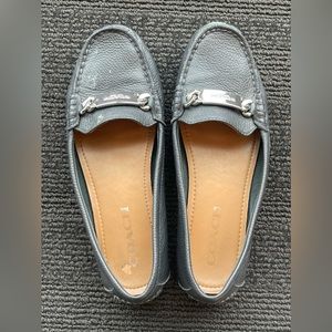 Coach navy blue loafer, size 7.